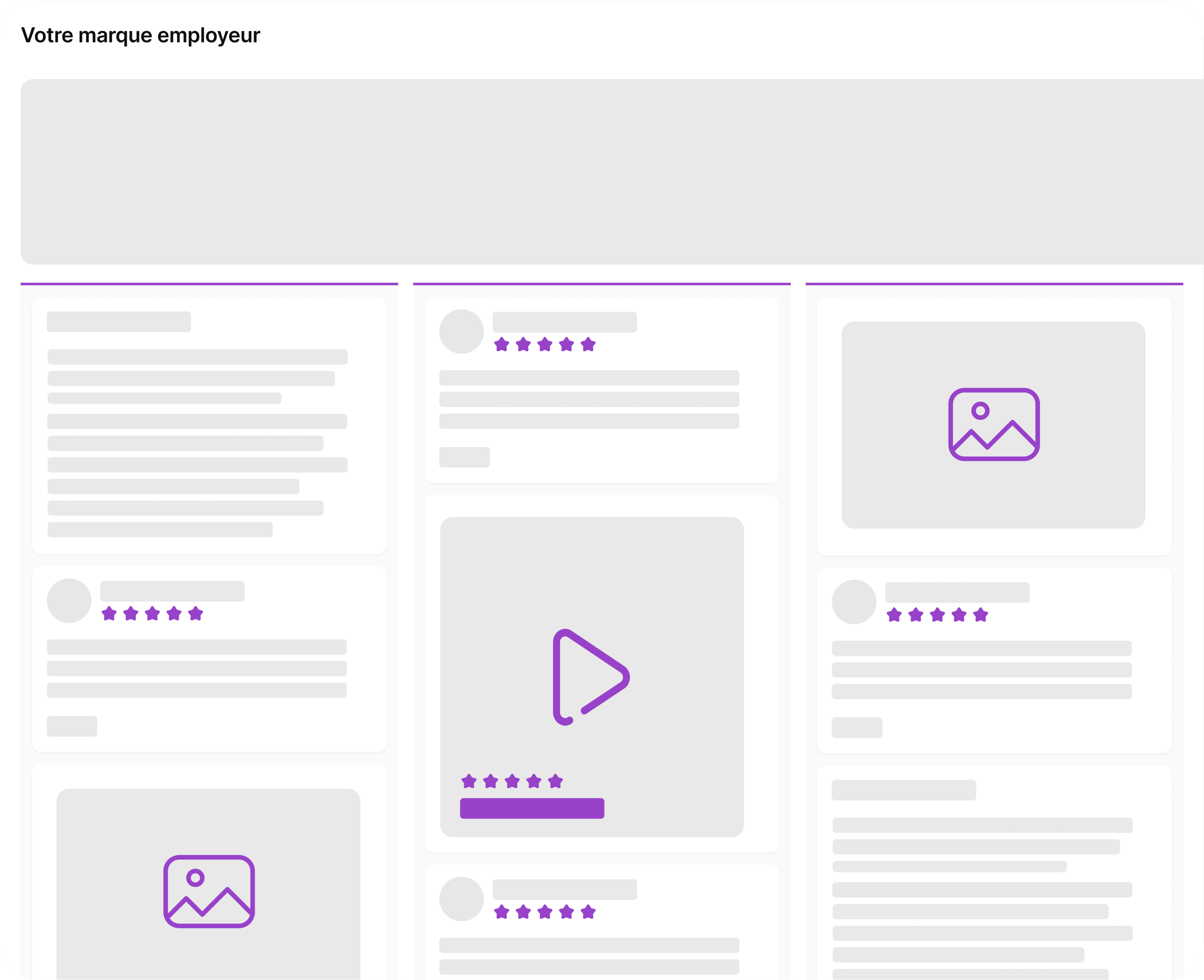 Aperçu de l'intégration de la page marque employeur sur un site web